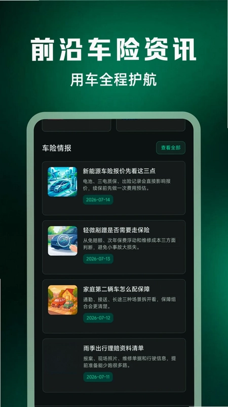 车主车险报价查询预览图