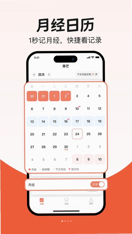 青芒大姨妈月经期备孕怀孕管家预览图