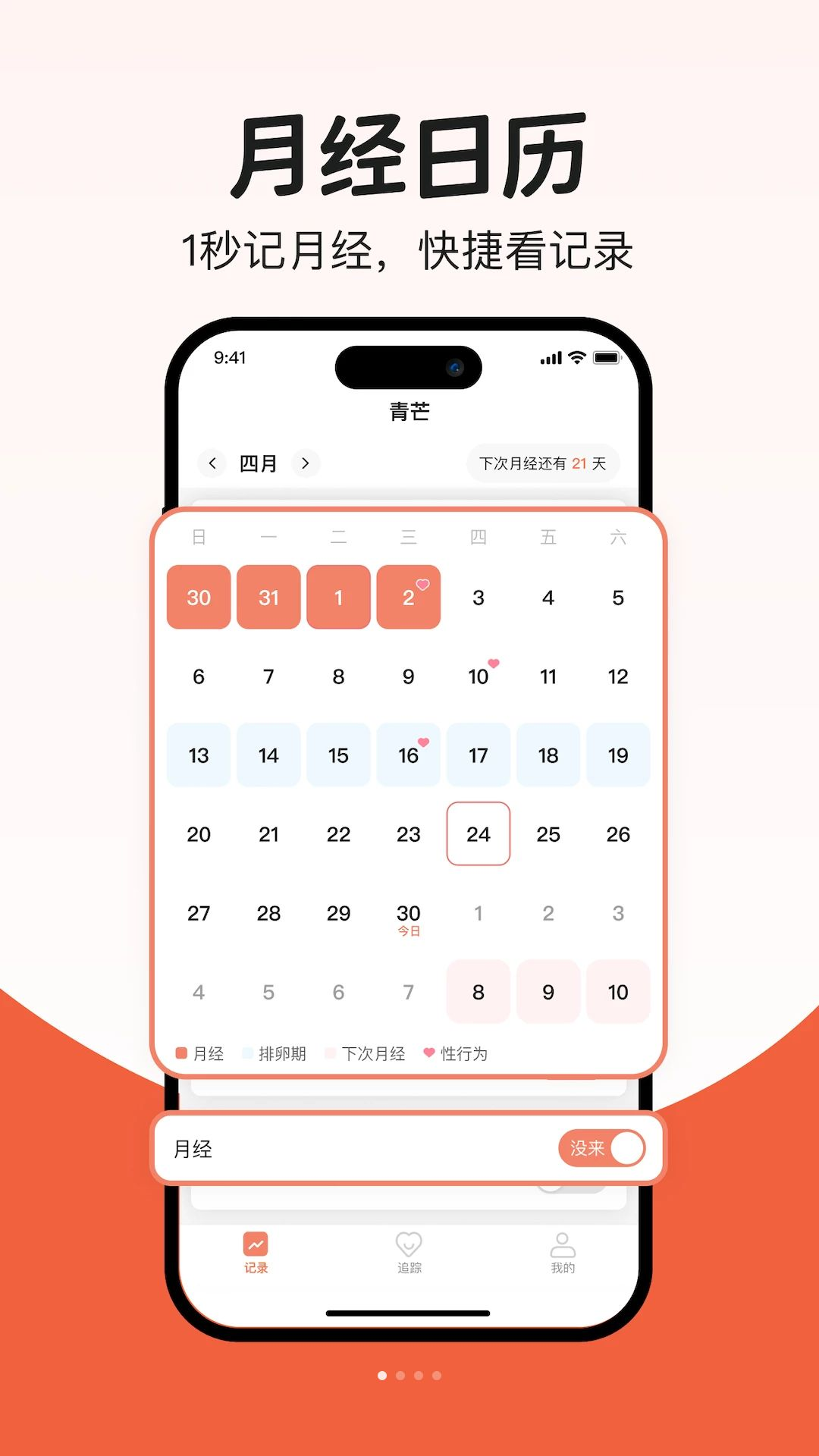 青芒大姨妈-月经期备孕怀孕管家预览图