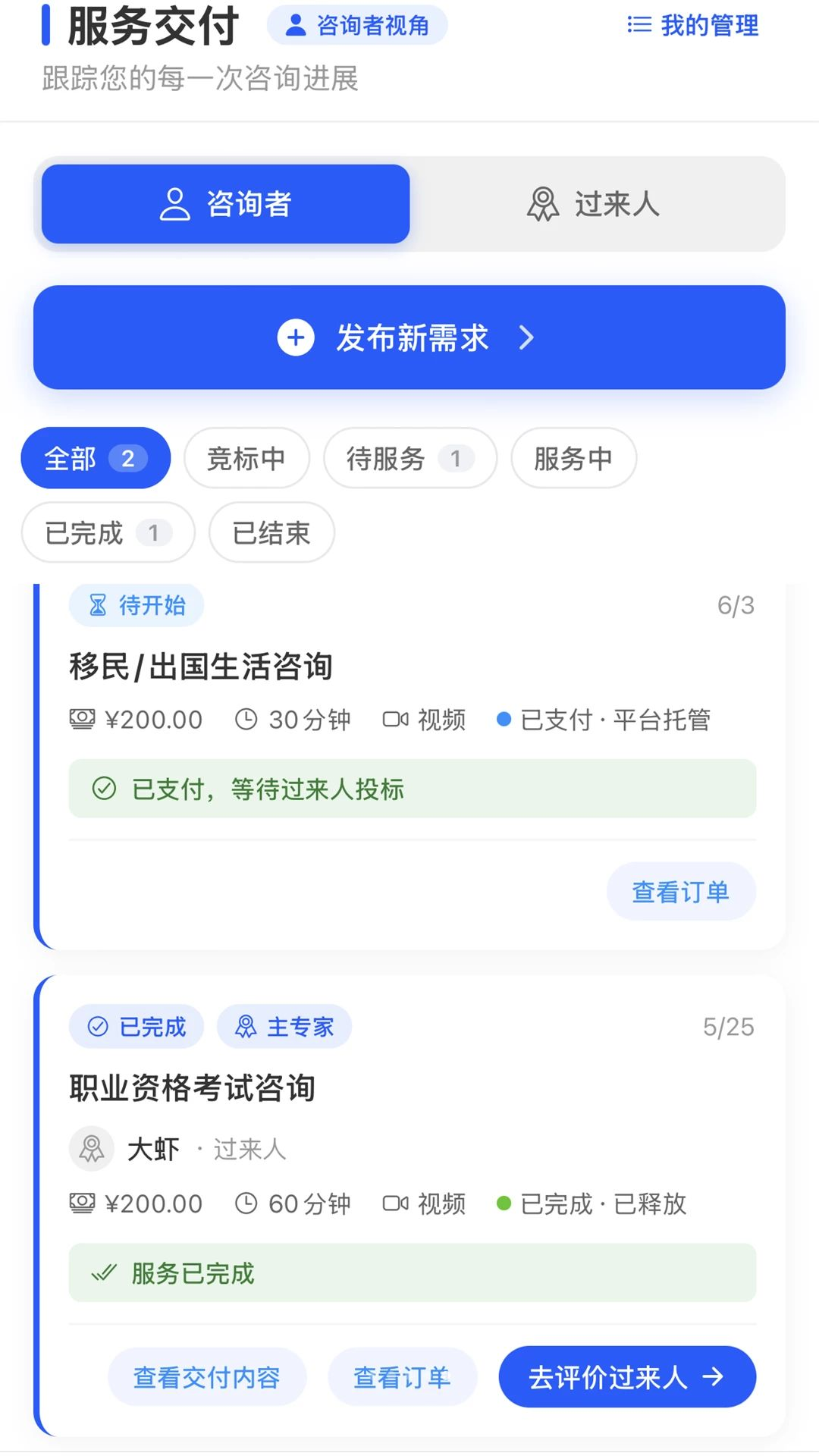 过来人曰评价体系