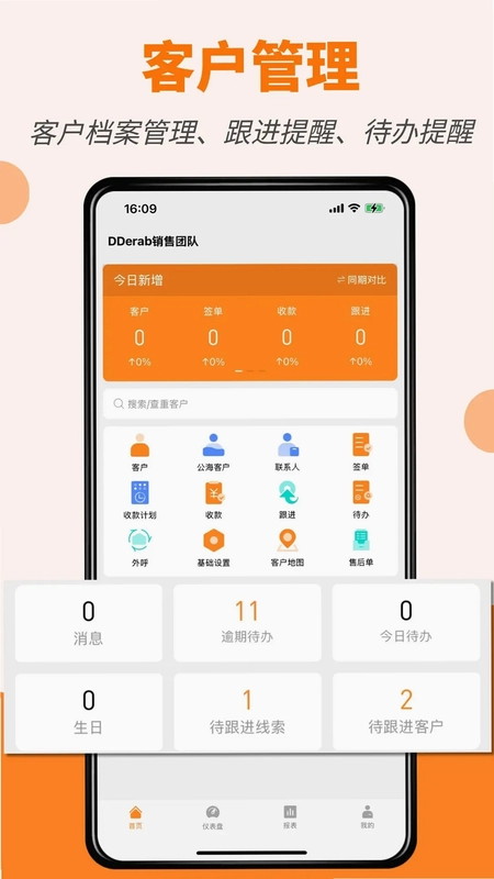 橙子CRM预览图