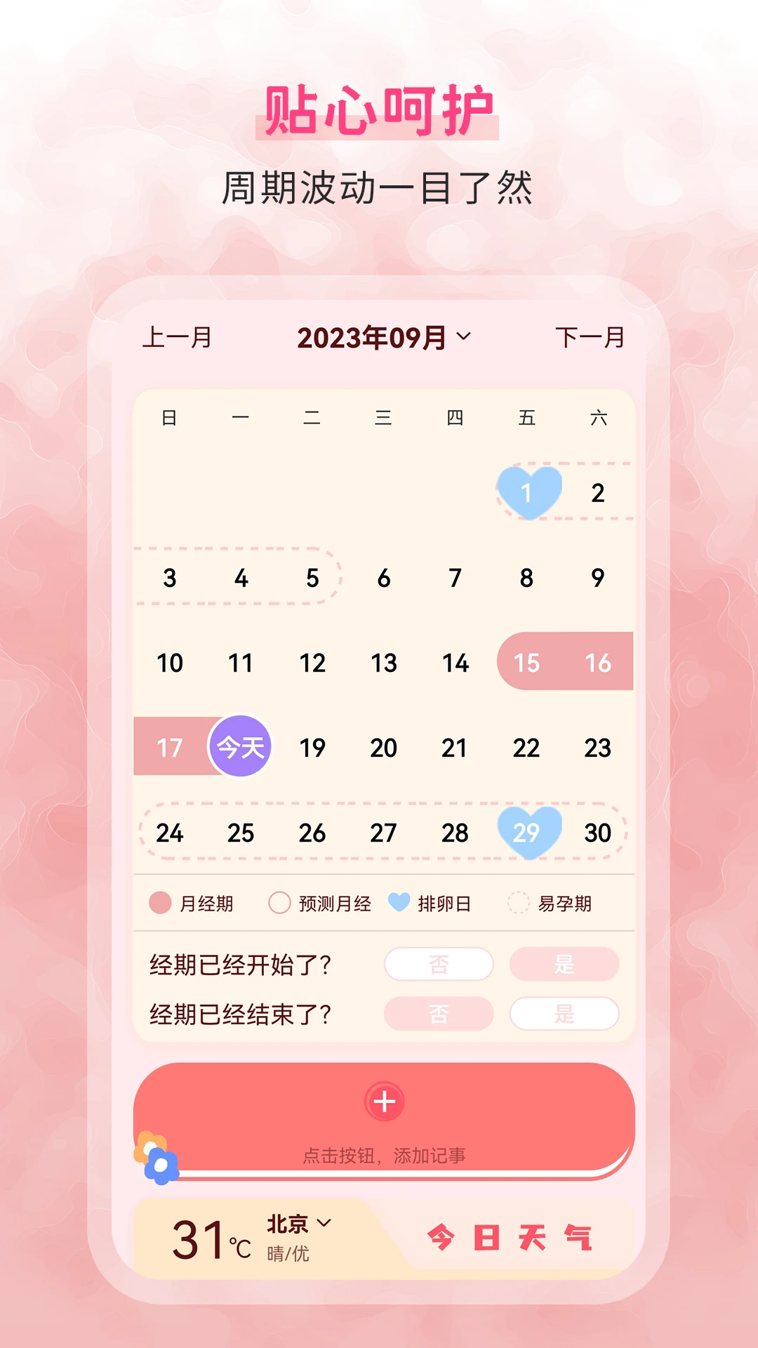 生理期记录健康食谱
