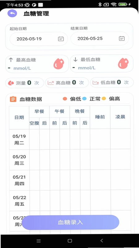 血糖管理平台预览图