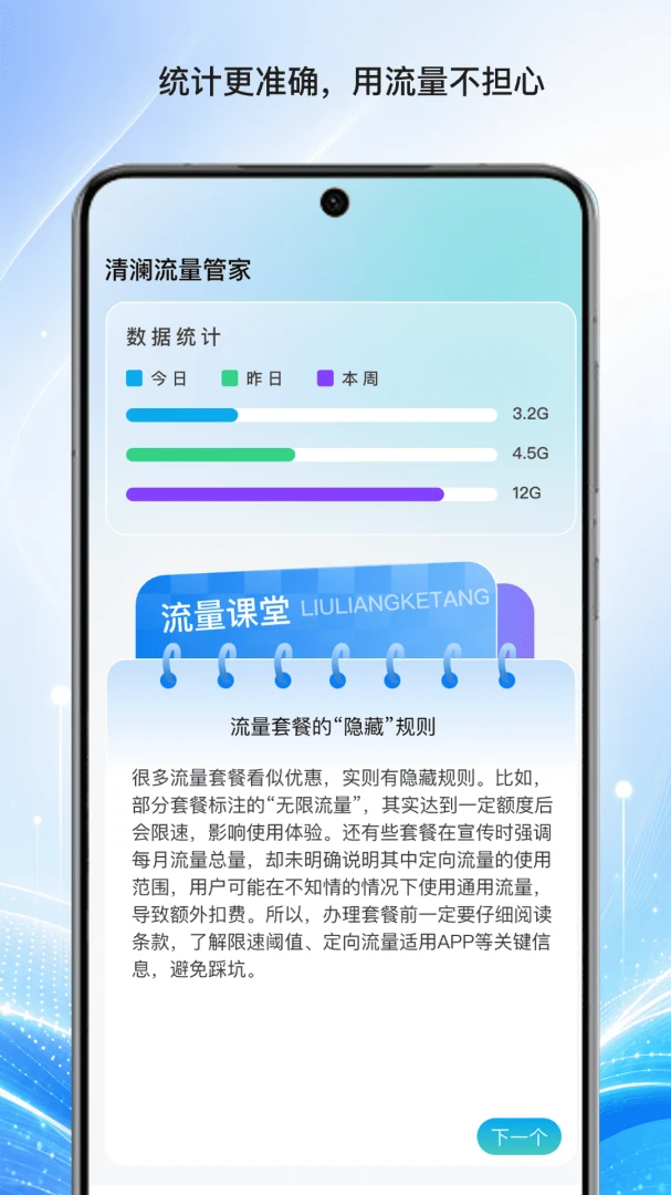 清澜流量管家图表