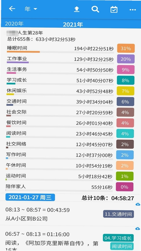 时间统计预览图
