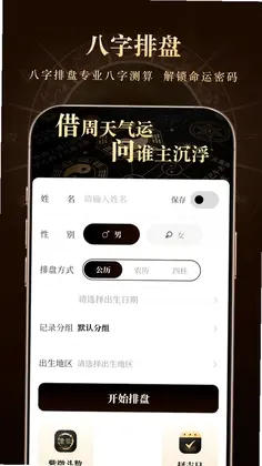 借问八字排盘软件预览图