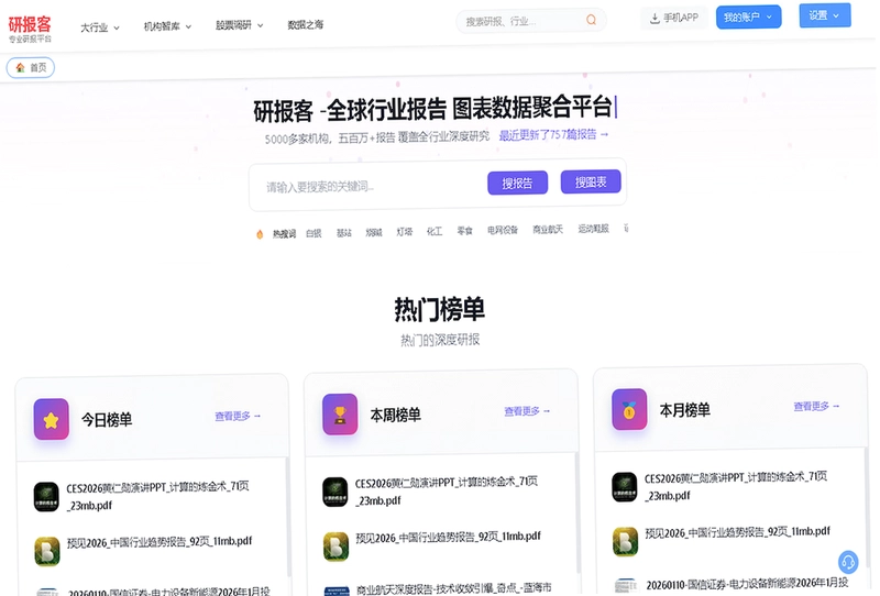 研报客客户端预览图