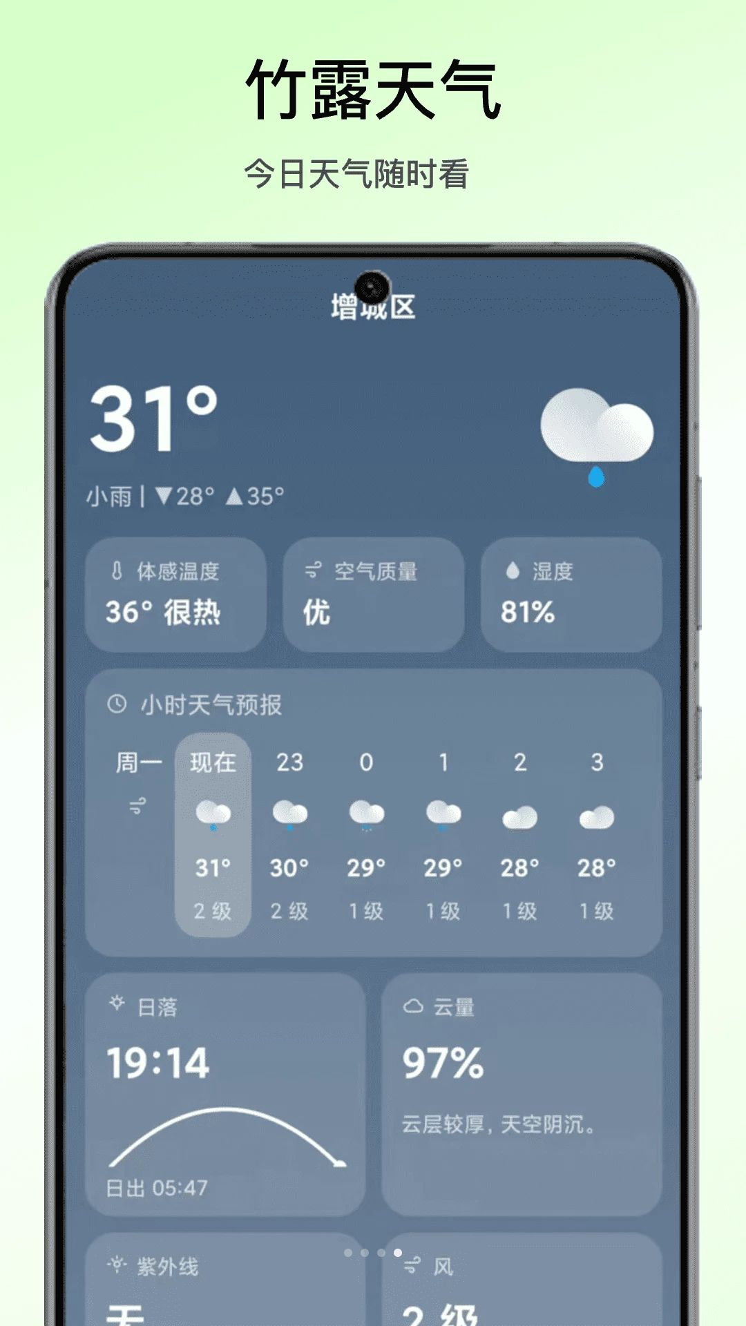 竹露天气多城市管理