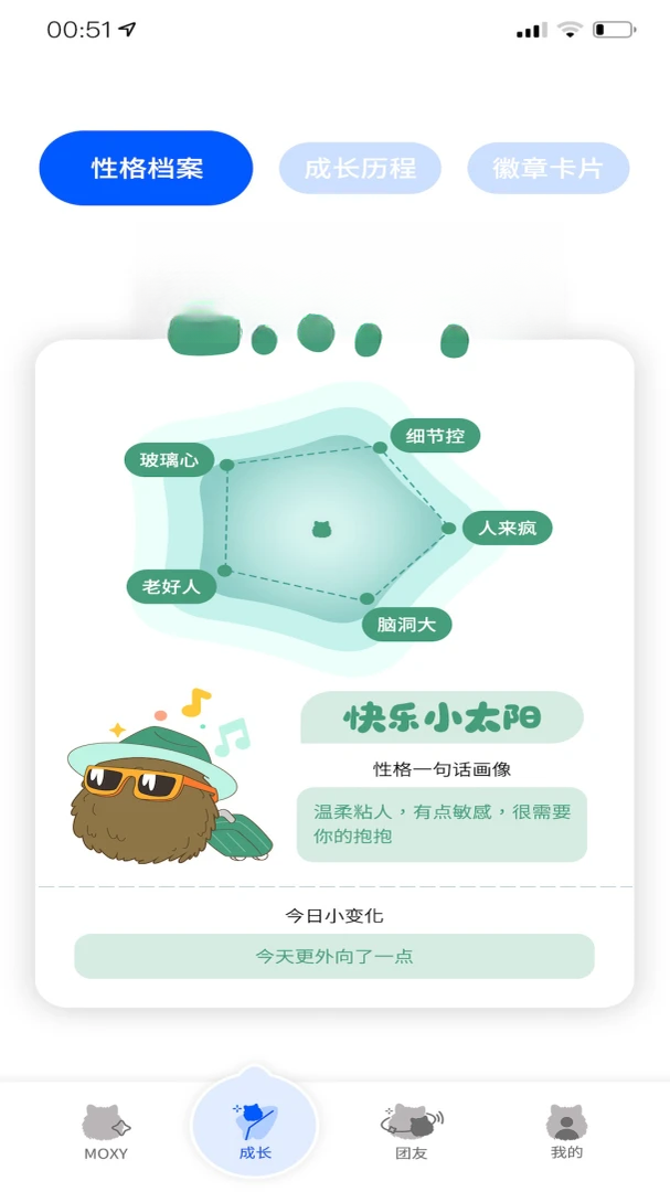 Moxy(摸喜)成长阶段