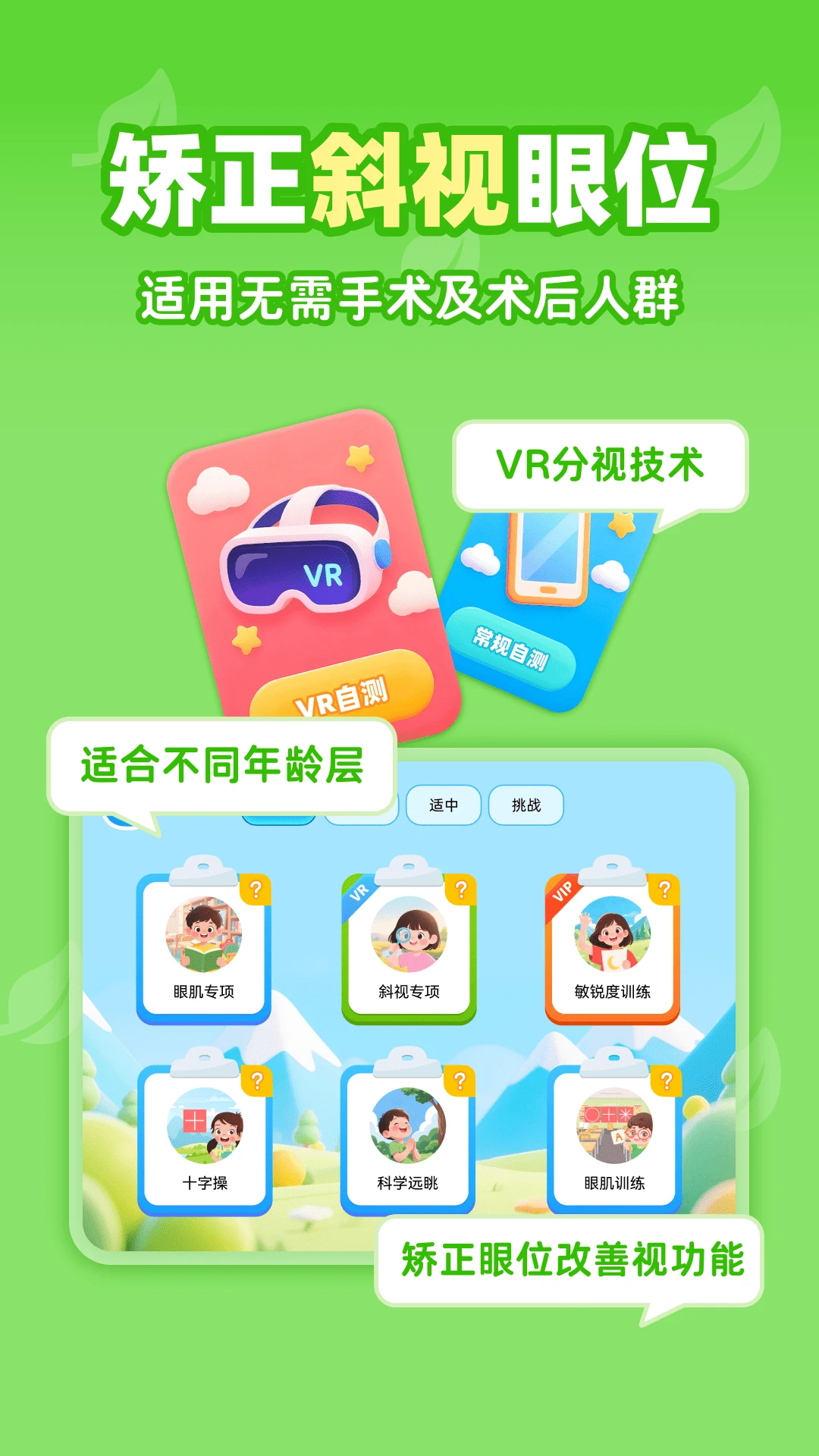 视功能训练个性化设置