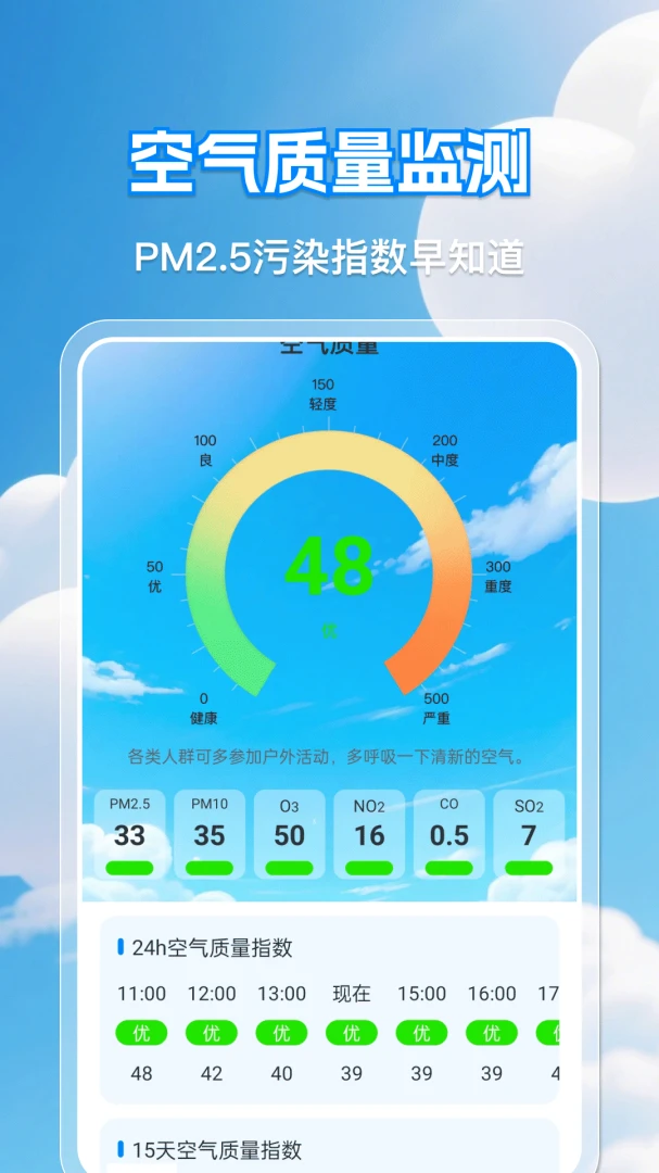 天气准点报15天预报