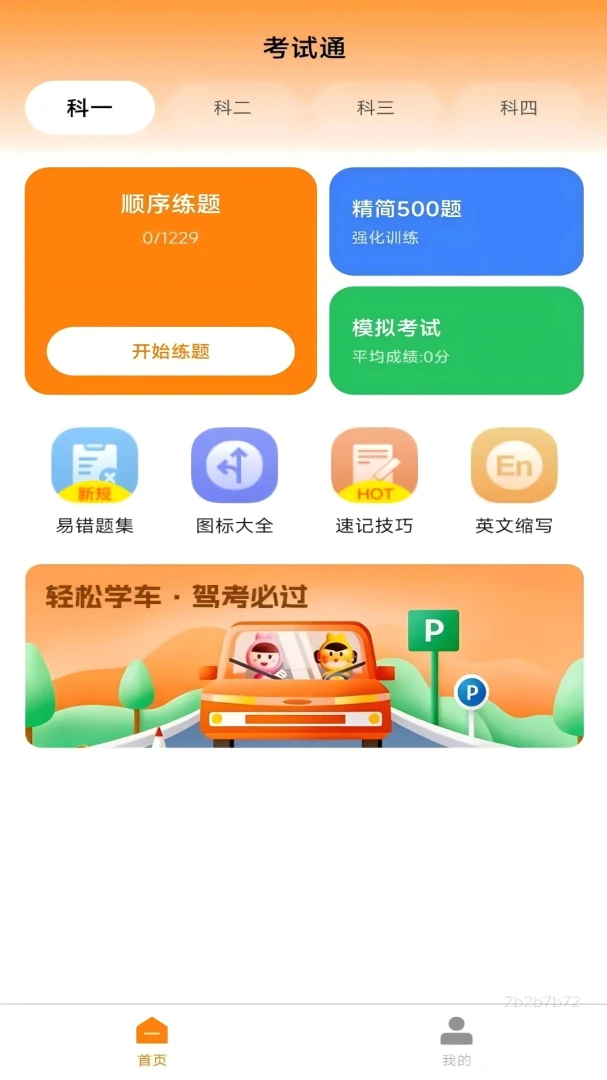 驾考新规同步试题集界面预览