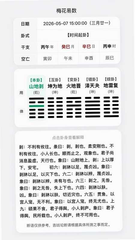 宗原殊院排盘软件预览图