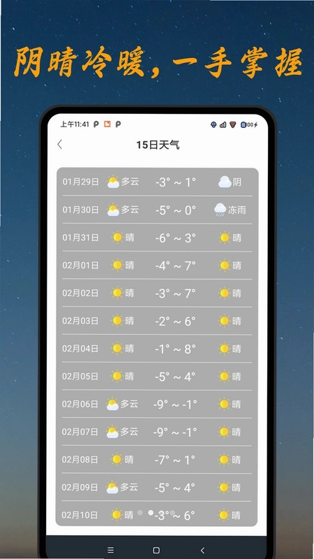 今日天气专家预览图