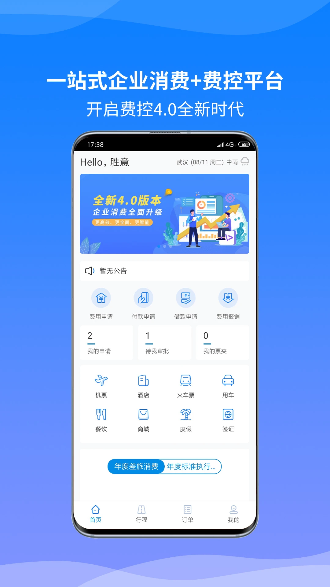胜意费控云预览图