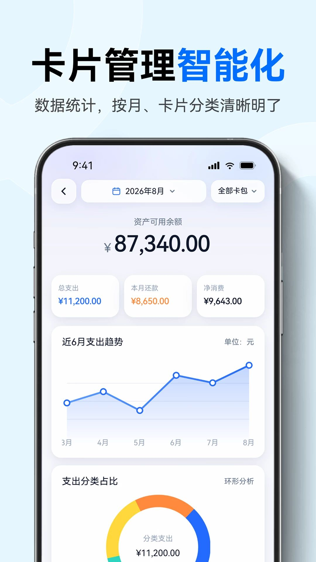 信用卡管理助手数据统计