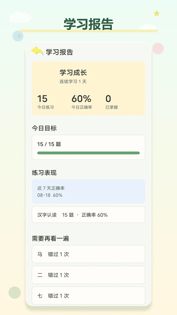 汉语拼音学习助手学习报告