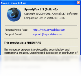 SpeedyFox优化界面