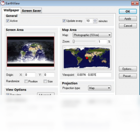 EarthView显示设置