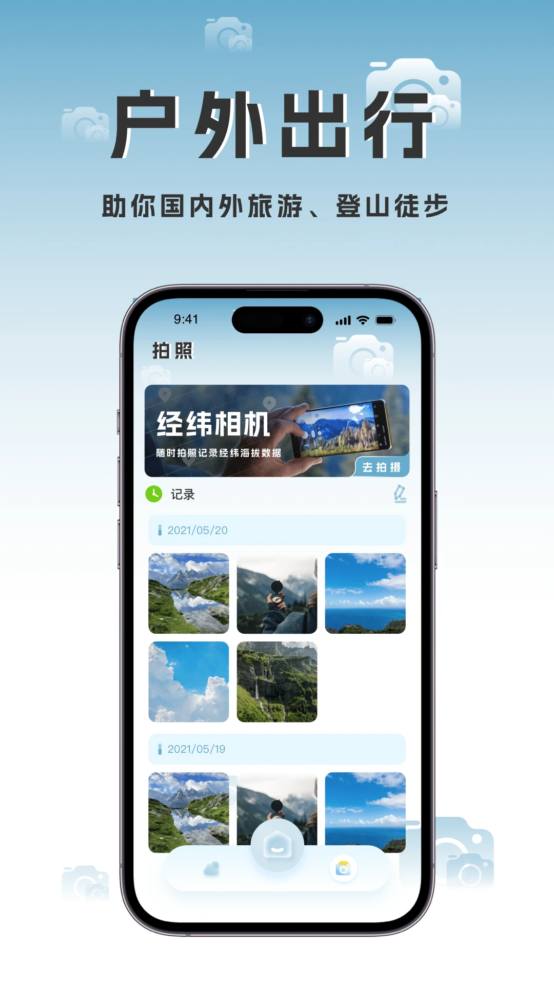 实时高度表水印相机