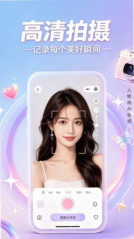 美颜特效拍照相机预览图