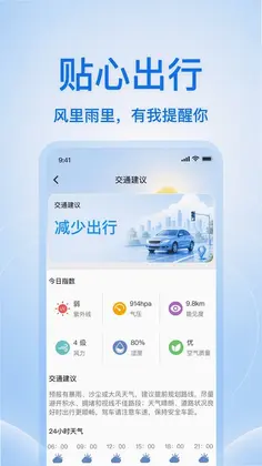 本地天气实时预报预览图
