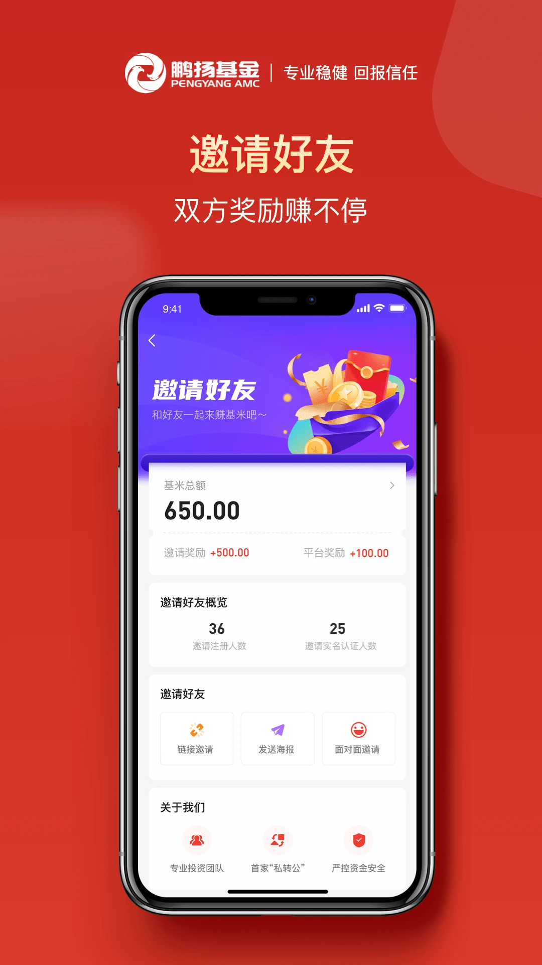 鹏扬好基通收益展示
