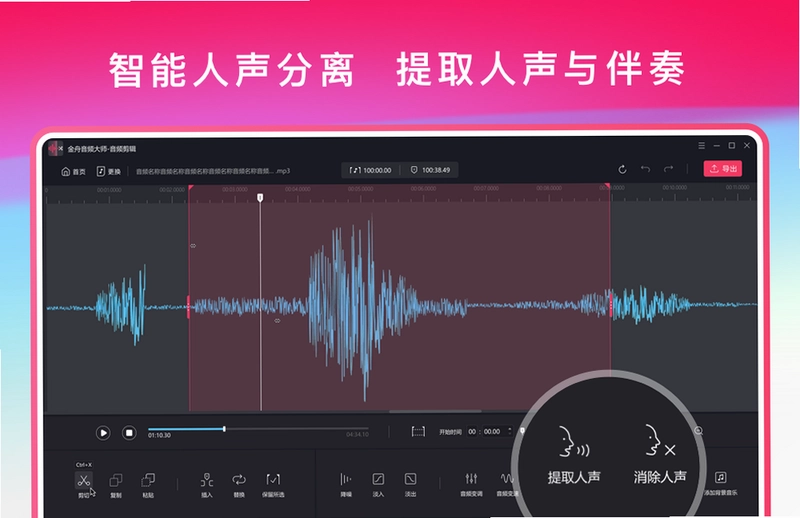 金舟音频大师软件预览图