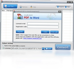 AnyBizSoft PDF to WordԤ��ͼ