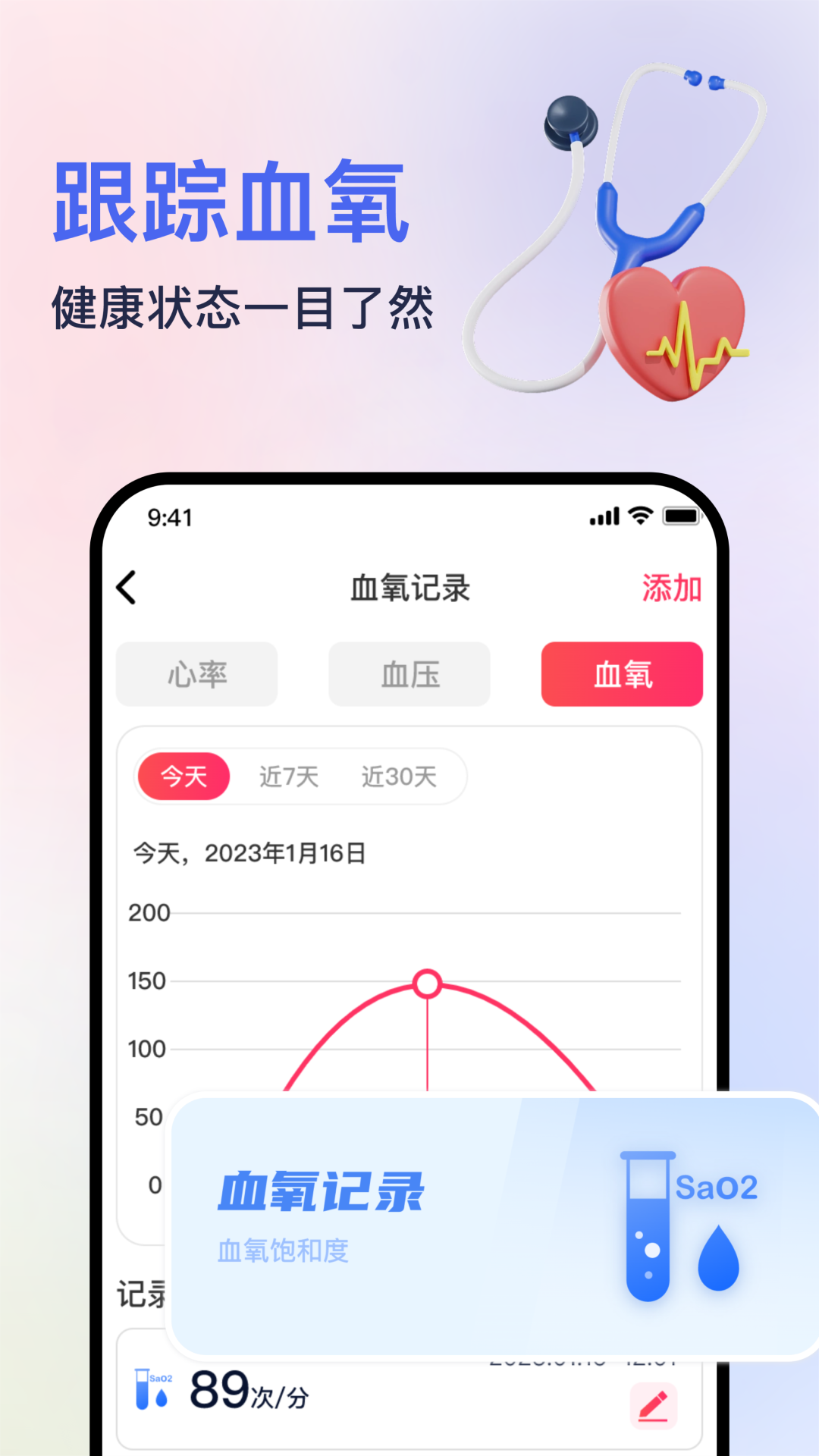 血压血氧心率准确测YSD测量界面