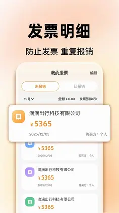 电子发票整理管家预览图