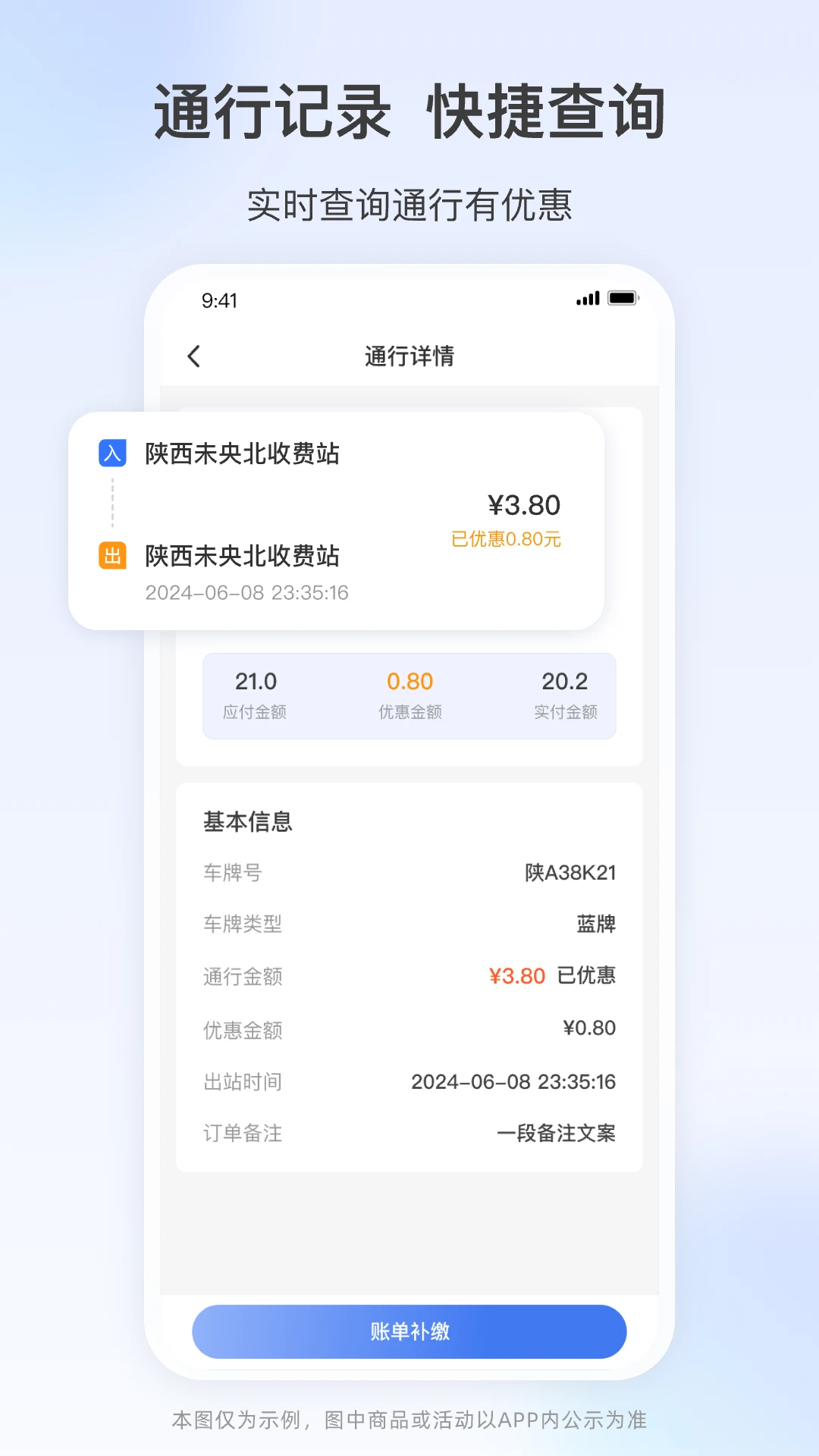 高速行ETC功能展示