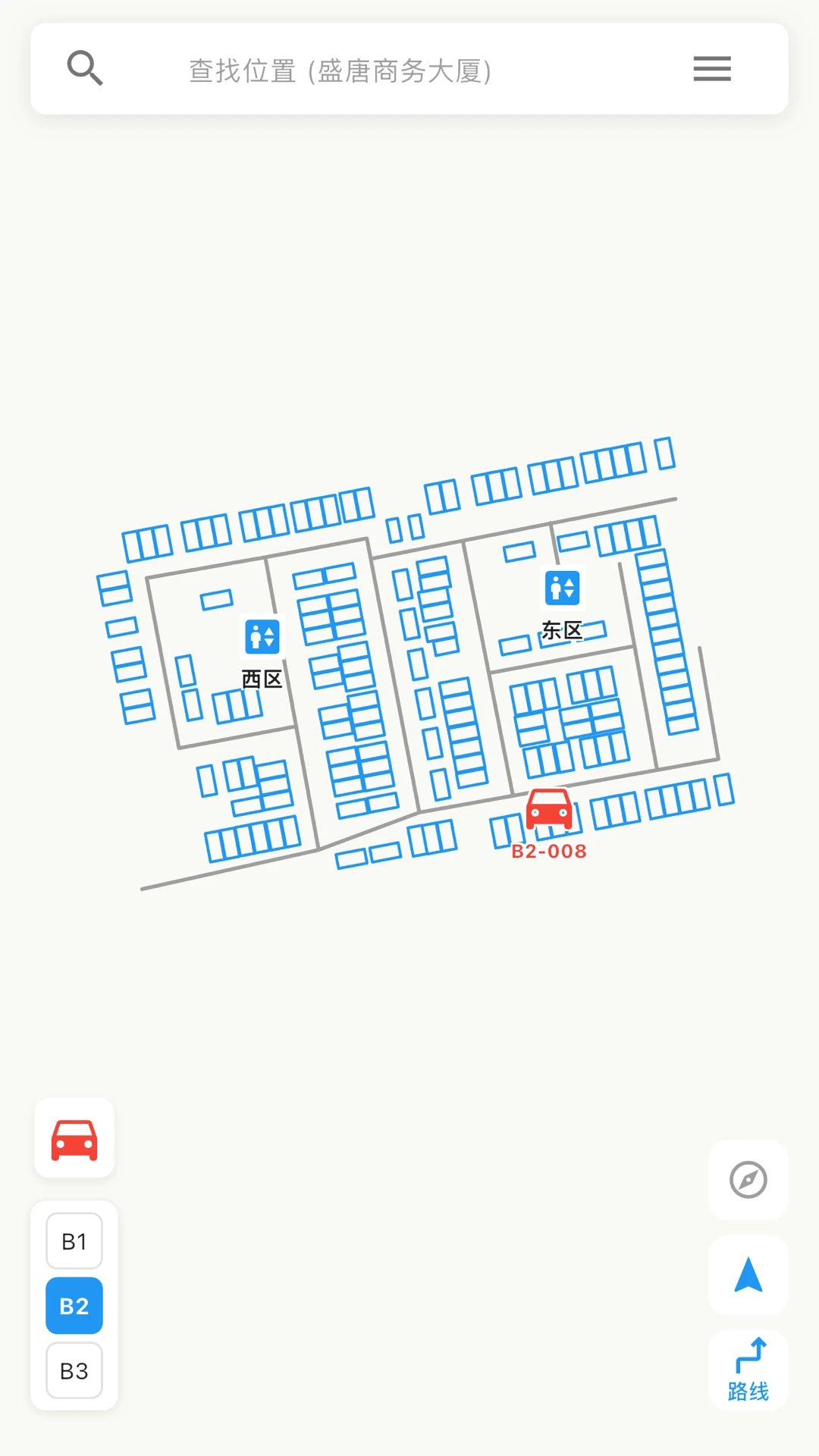 翎马行空室内导航界面