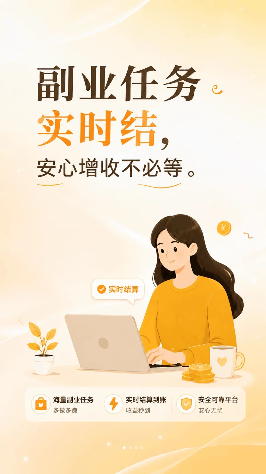 副业日结界面预览