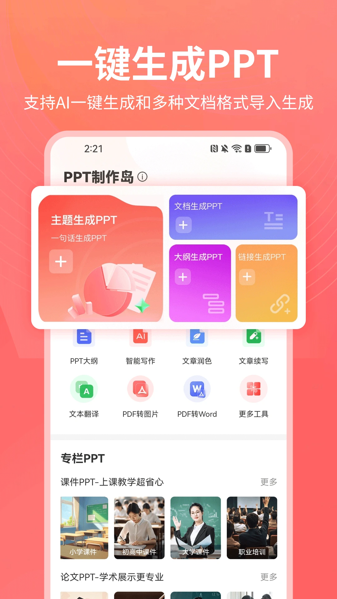 PPT制作岛模板展示
