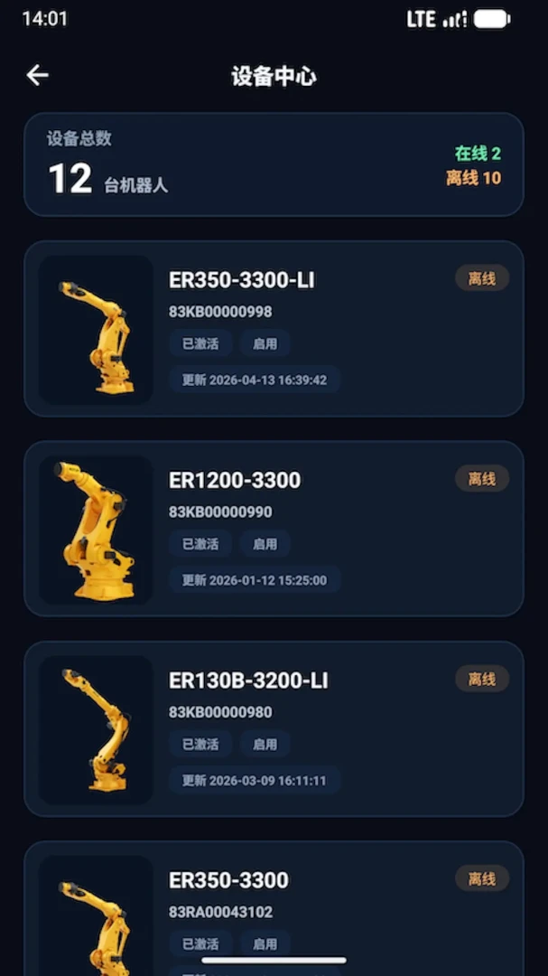 E-Care设备监控界面