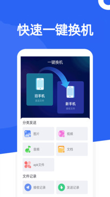 手机克隆-快传换机界面