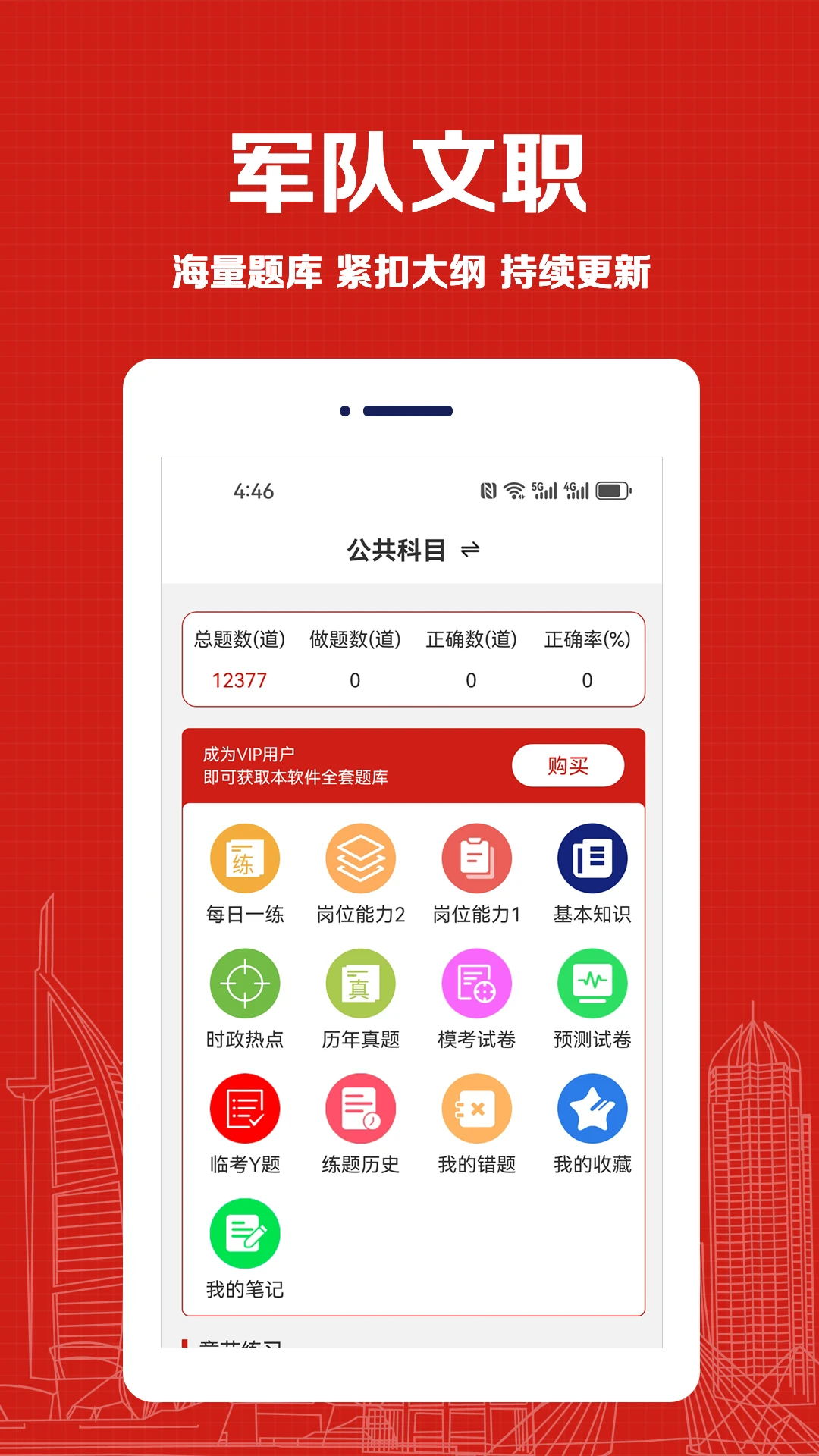 军队文职易题库预览图