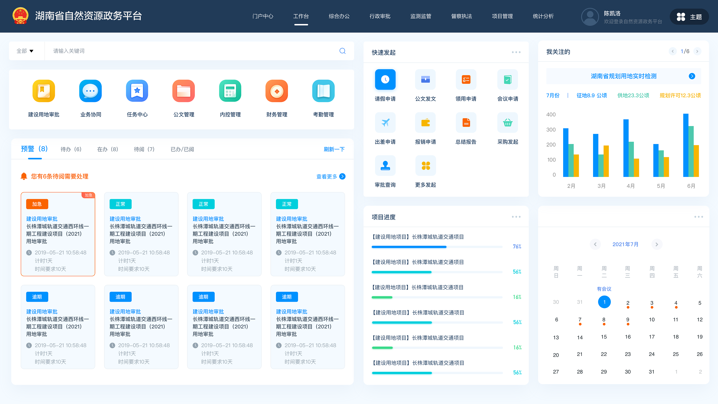 云路OA系统界面功能介绍配图