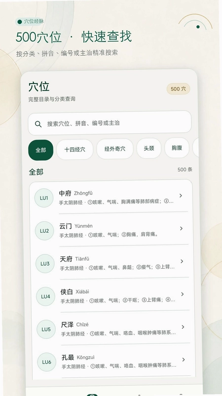 穴位经脉大全预览图