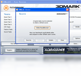 3DMark成绩对比