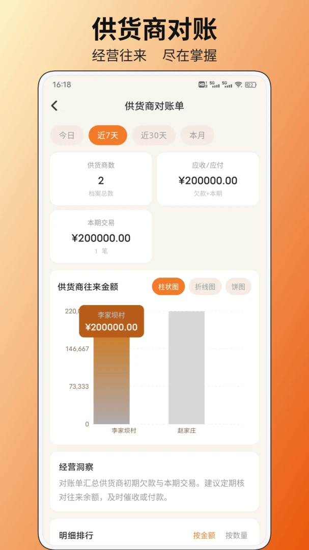 悠亿对账功能
