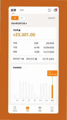悠饭商家端预览图