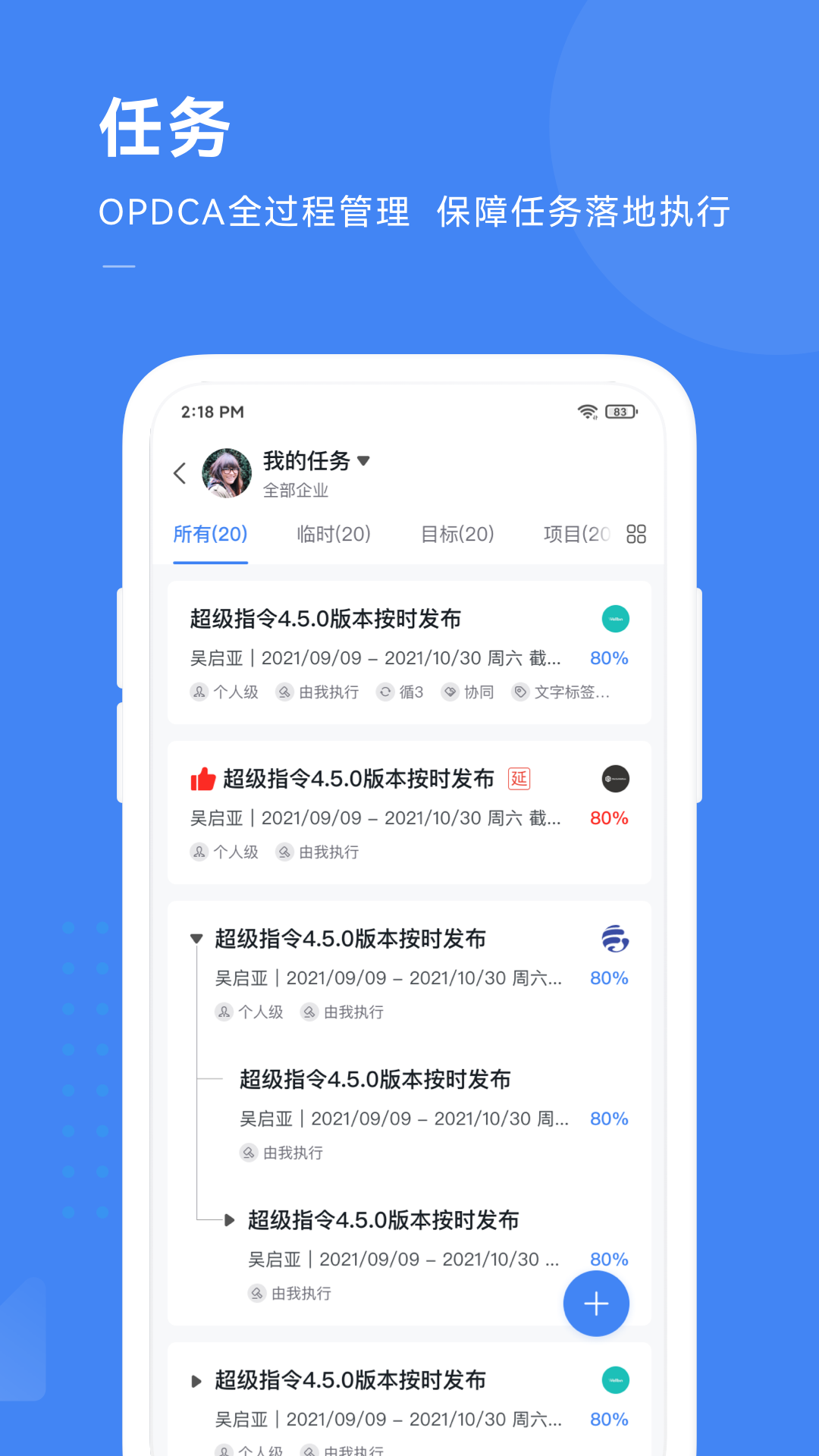 Holder工作报告界面