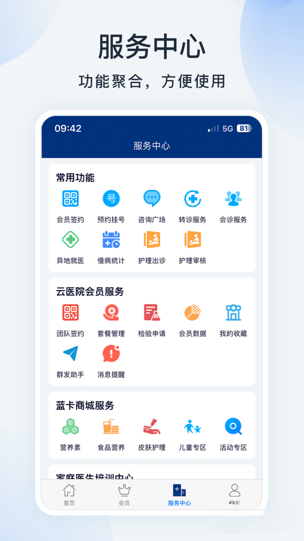 蓝卡医生端适用人群