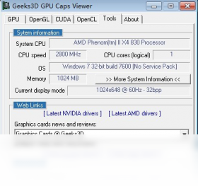 GPU Caps Viewer����Ԥ��