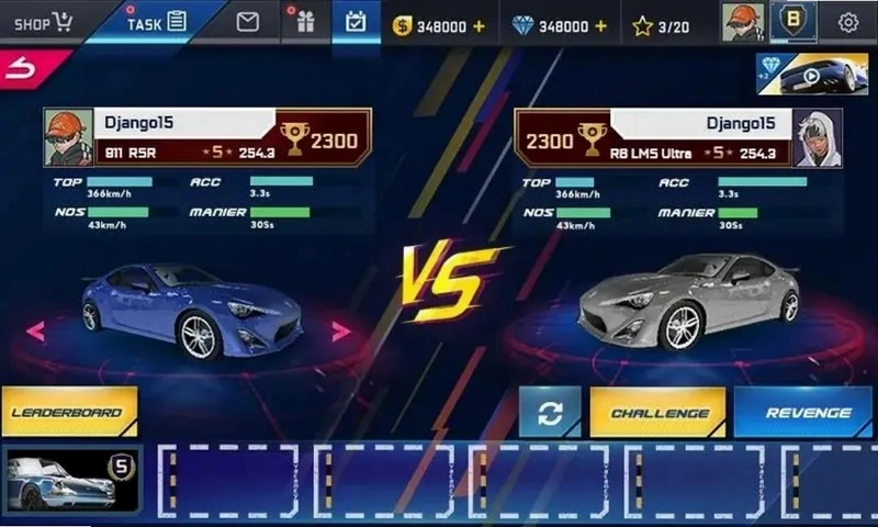 街头赛车高清版手游(Street Racing HD)预览图