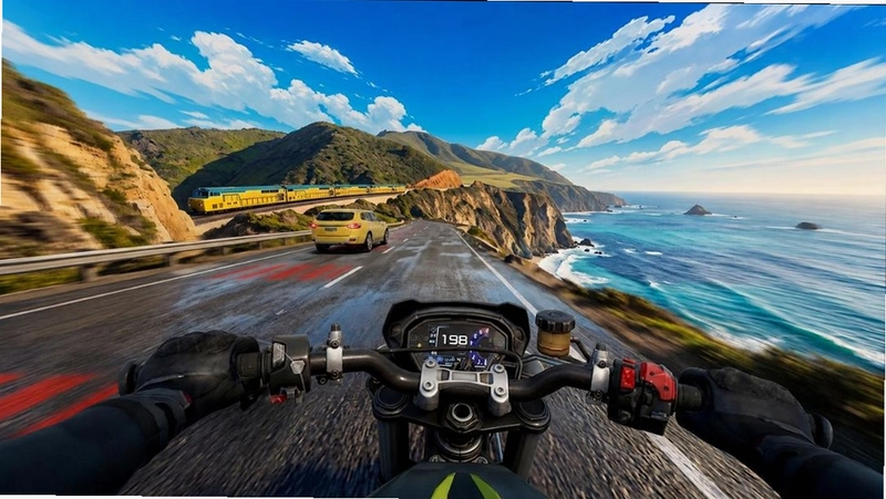 公路摩托狂飙游戏 Highway Moto Rush预览图