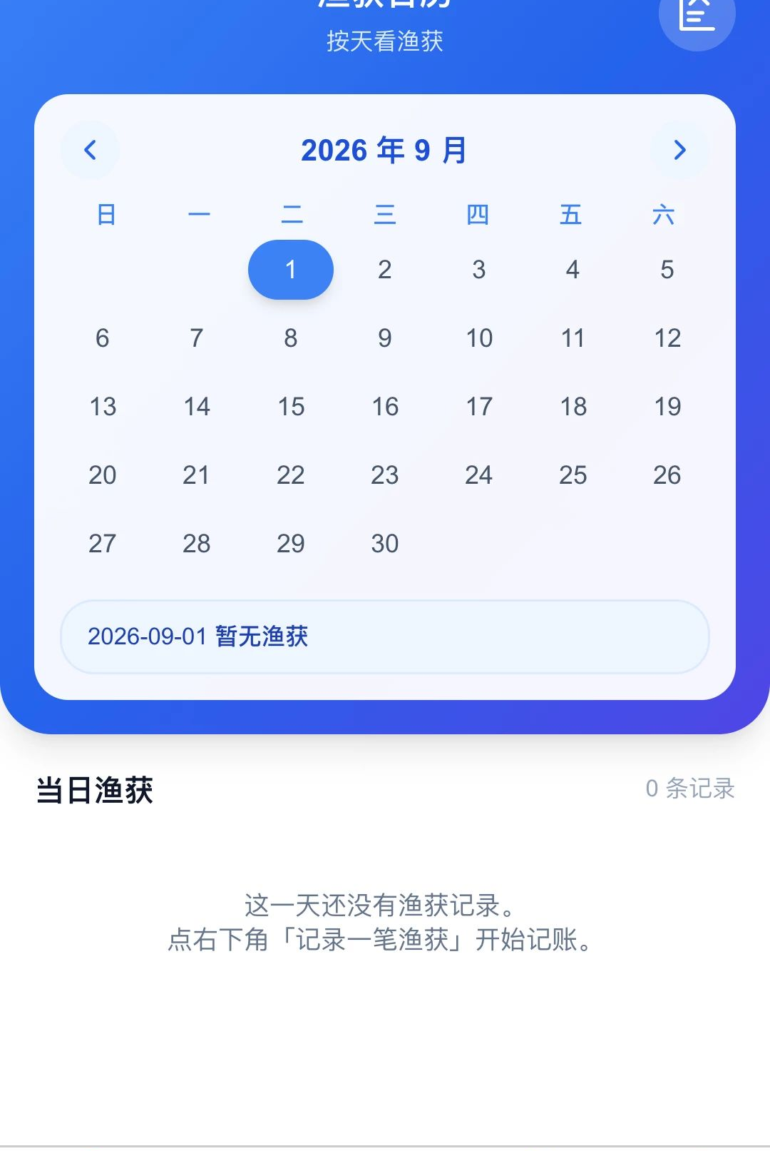 福乐渔途渔获统计