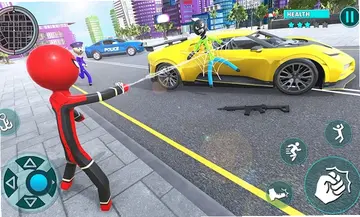火柴人绳索英雄蜘蛛侠小游戏(Rope Hero Spider Stickman War)预览图